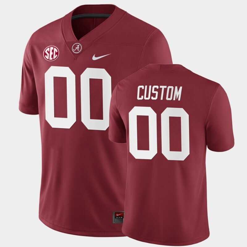 Men%27s Alabama Crimson Tide Active Player Custom Red Stitched NCAA Jersey->customized mlb jersey->Custom Jersey